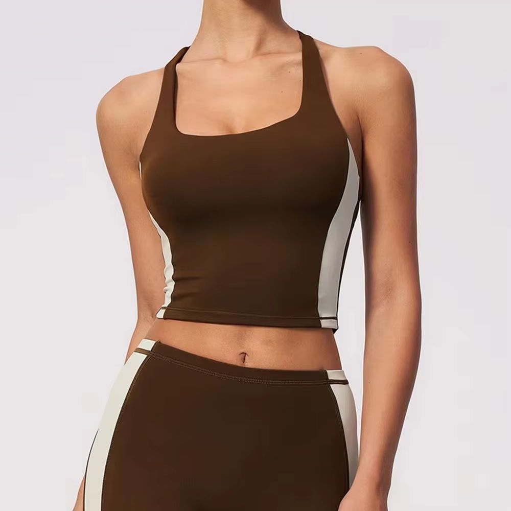 Women Halter Color Block Padde - огляд і ціна Pilates Yoga Equipment
