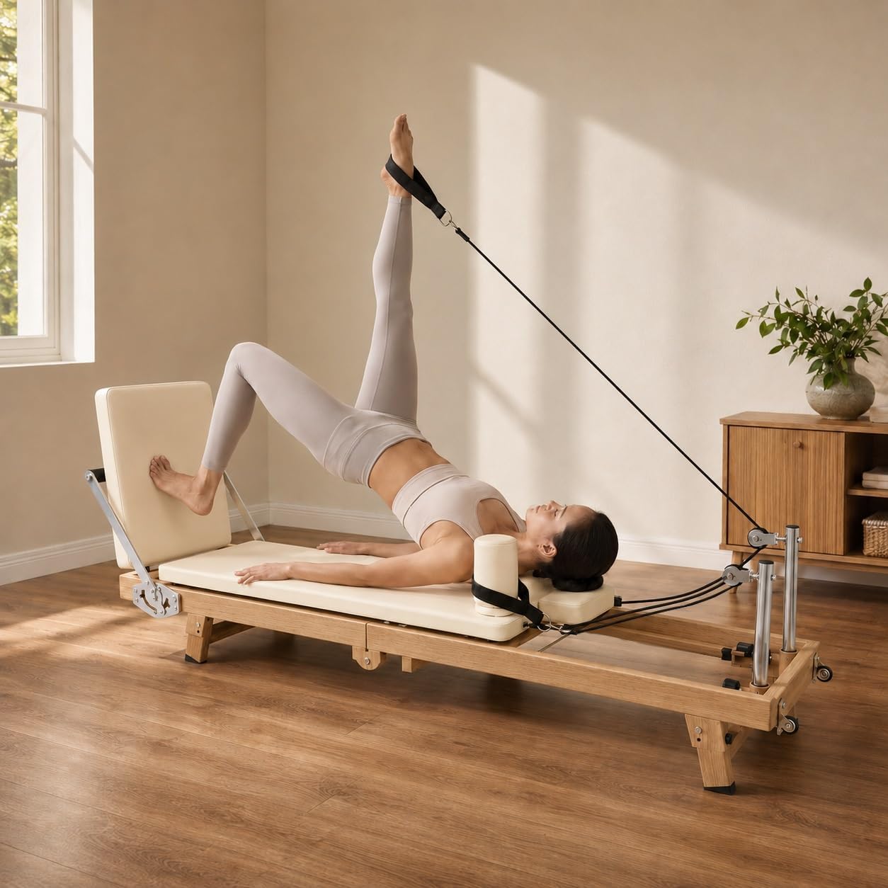 75 Inch Foldable Pilates Refor - огляд і ціна Pilates Reformer Spring