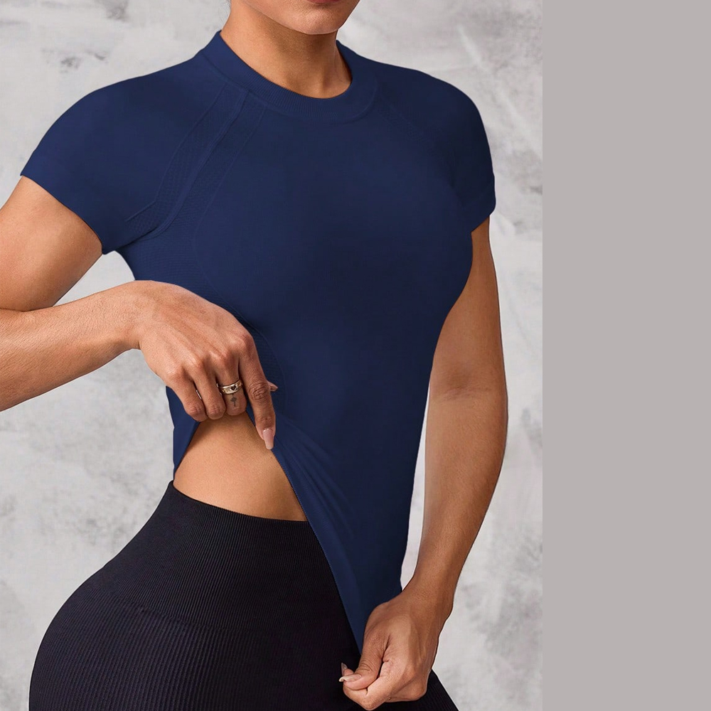 Women's Short-Sleeved Sports T - огляд і ціна Yoga Strap Cotton
