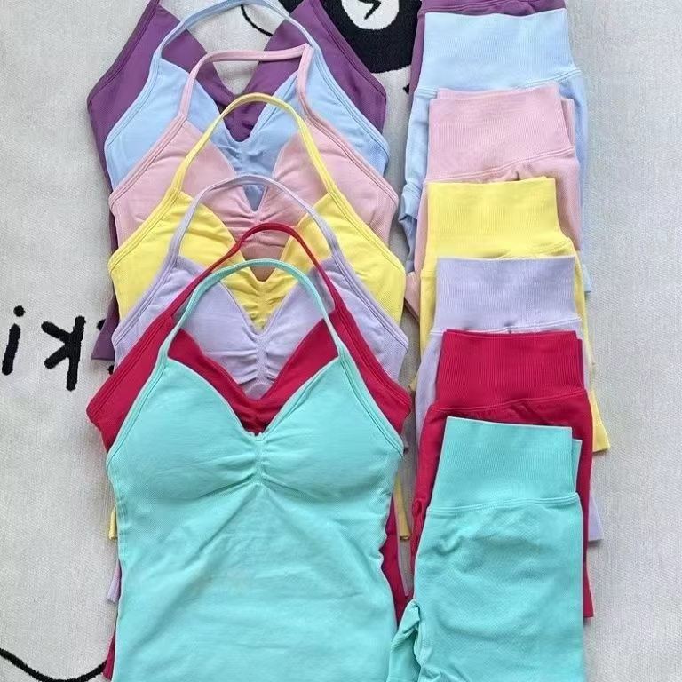 1-2 Pieces Gym Set Women Backl - огляд і ціна Pilates Yoga Outfit