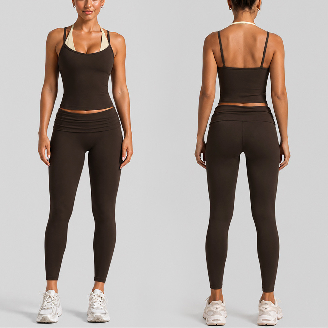 Pad Women Block Dot Halter Dou - огляд і ціна Pilates Yoga Outfit